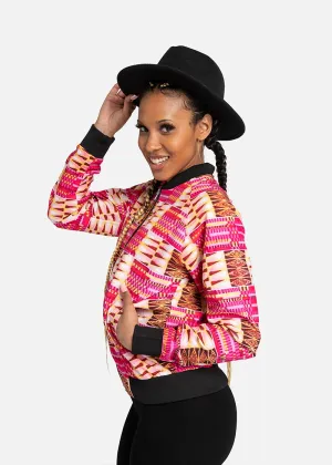 Frida African Print Women's Bomber Jacket