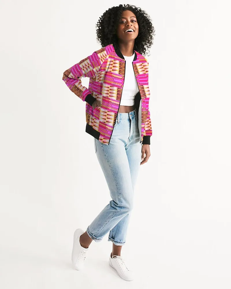 Frida African Print Women's Bomber Jacket