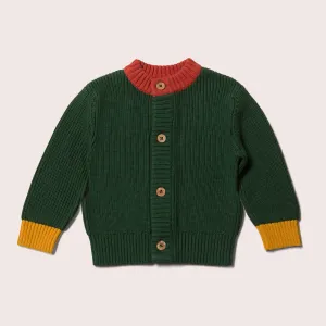 From One To Another Olive Snuggly Knitted Cardigan