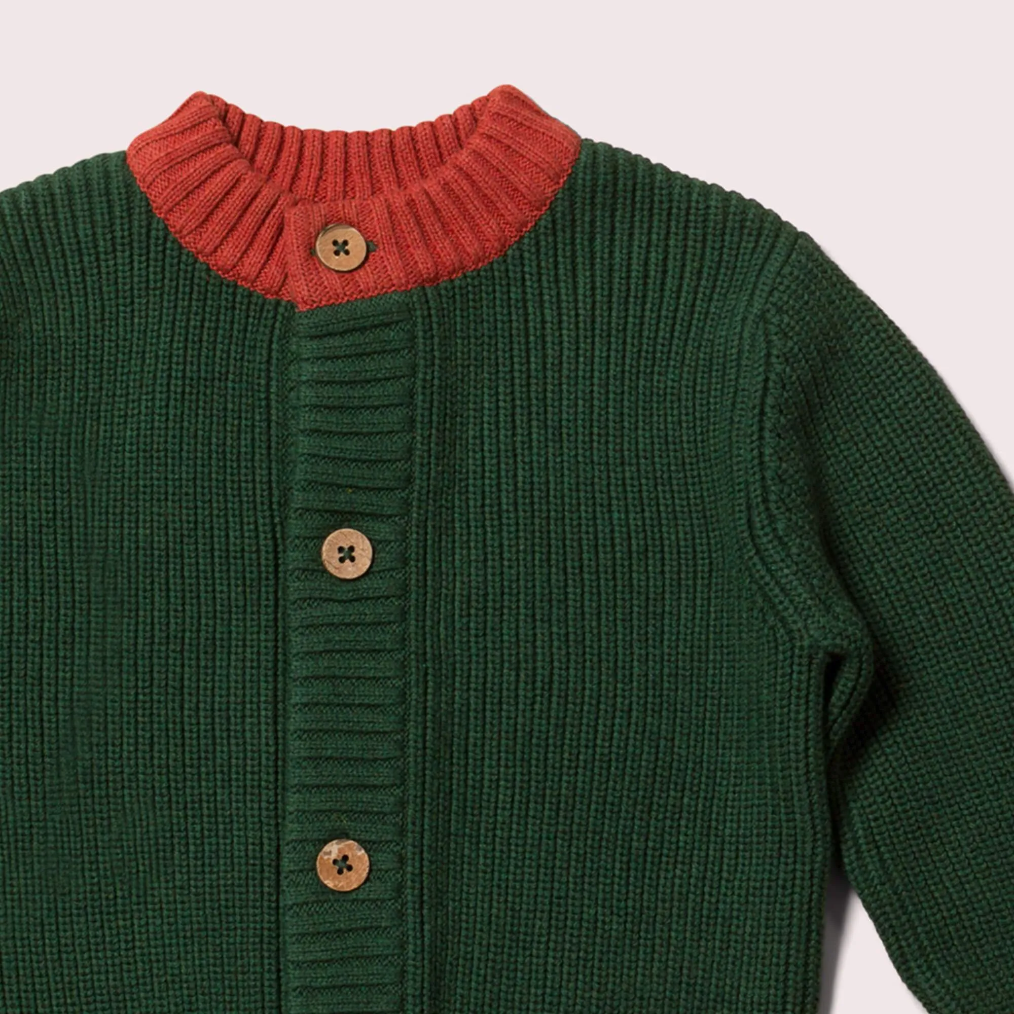 From One To Another Olive Snuggly Knitted Cardigan