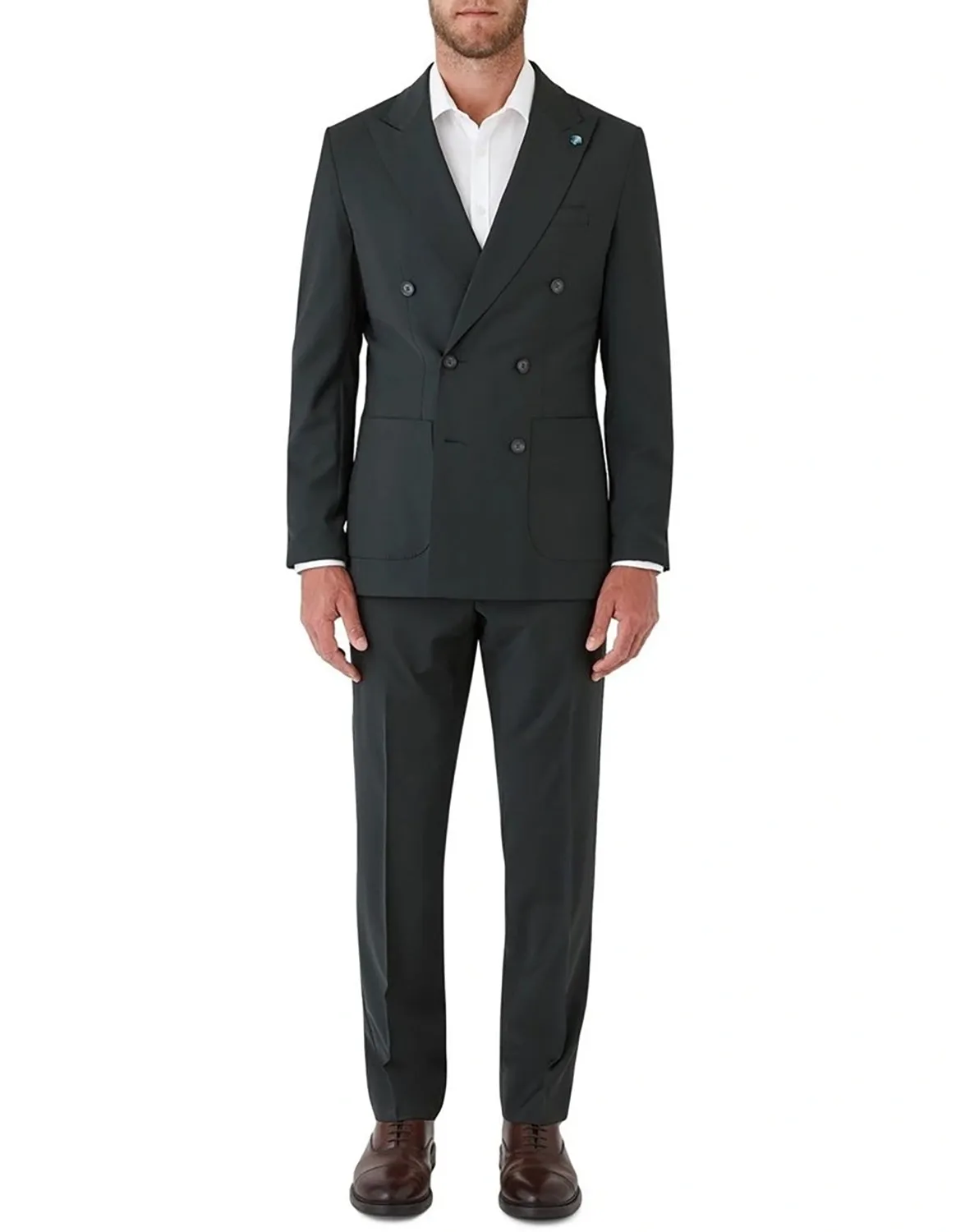 GIBSON BRIXTON WOOL STRETCH DOUBLE BREASTED SUIT JACKET FGR605