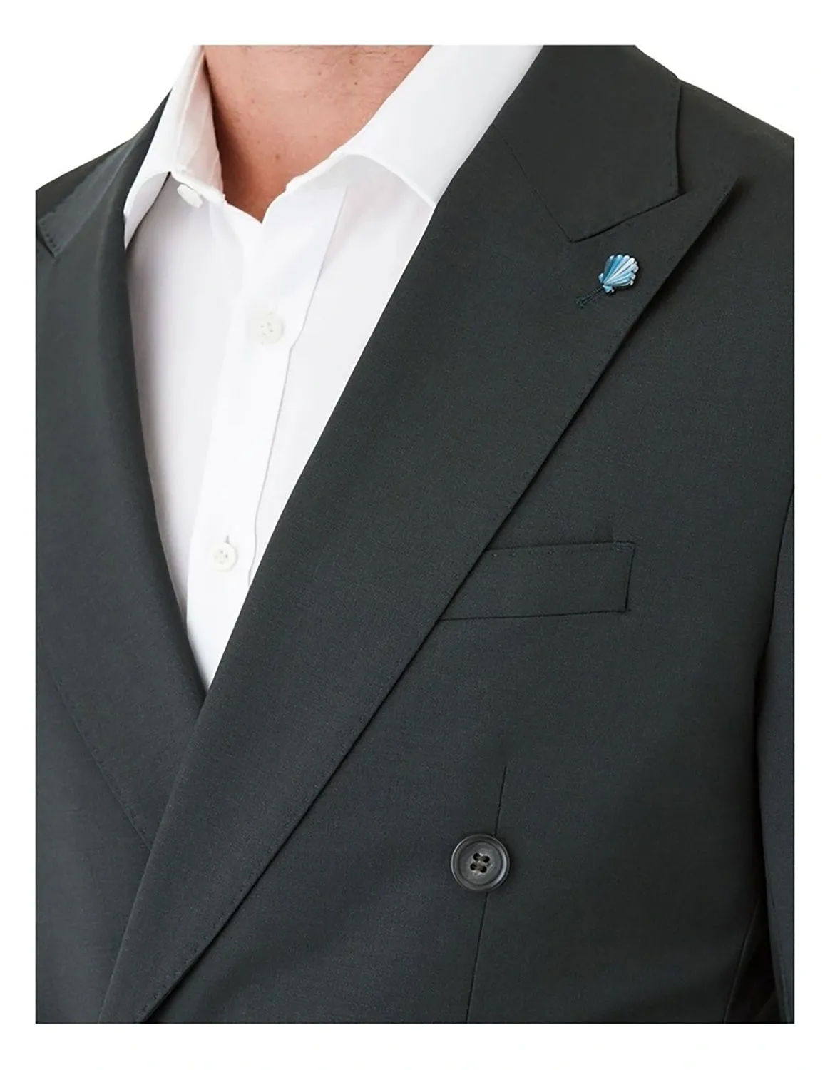 GIBSON BRIXTON WOOL STRETCH DOUBLE BREASTED SUIT JACKET FGR605