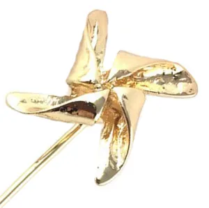 Golden Pinwheels Lapel Pin