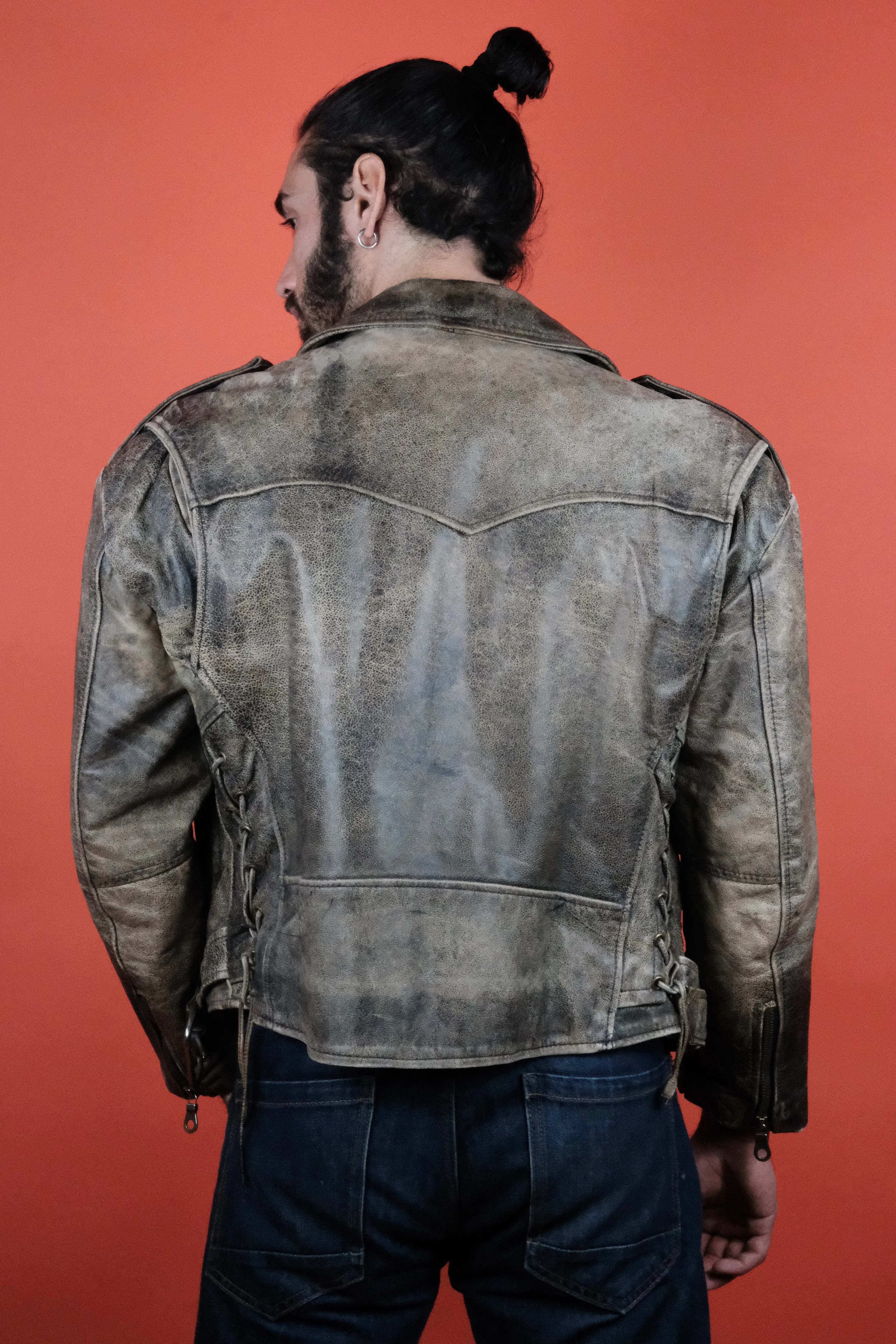 Gossip Patina Leather Jacket Made in UK