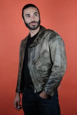 Gossip Patina Leather Jacket Made in UK