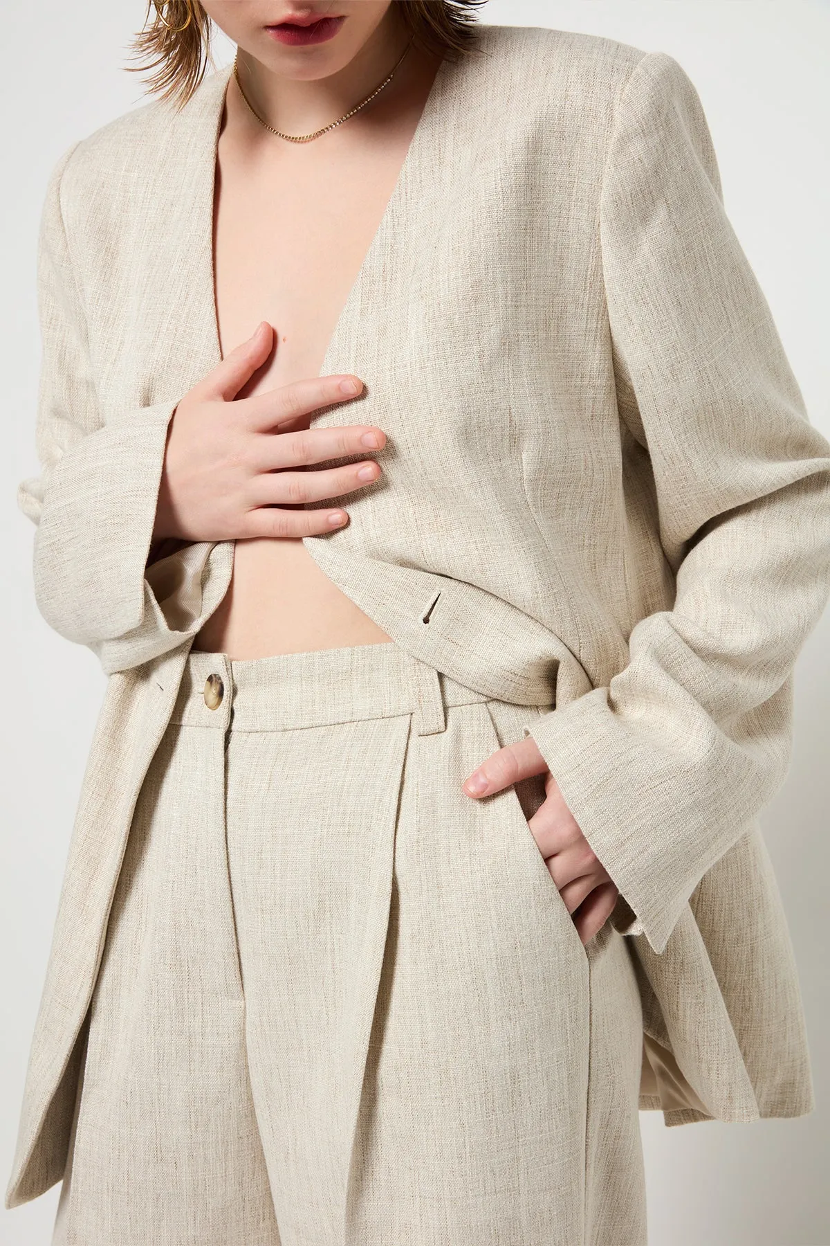 HaleyMD Blazer - Summer Sand Melange