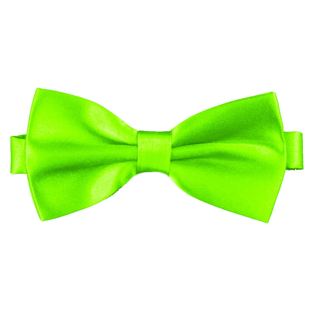 Harlequin Green [Silky Smooth] - Bow Tie and Pocket Square Matching Set