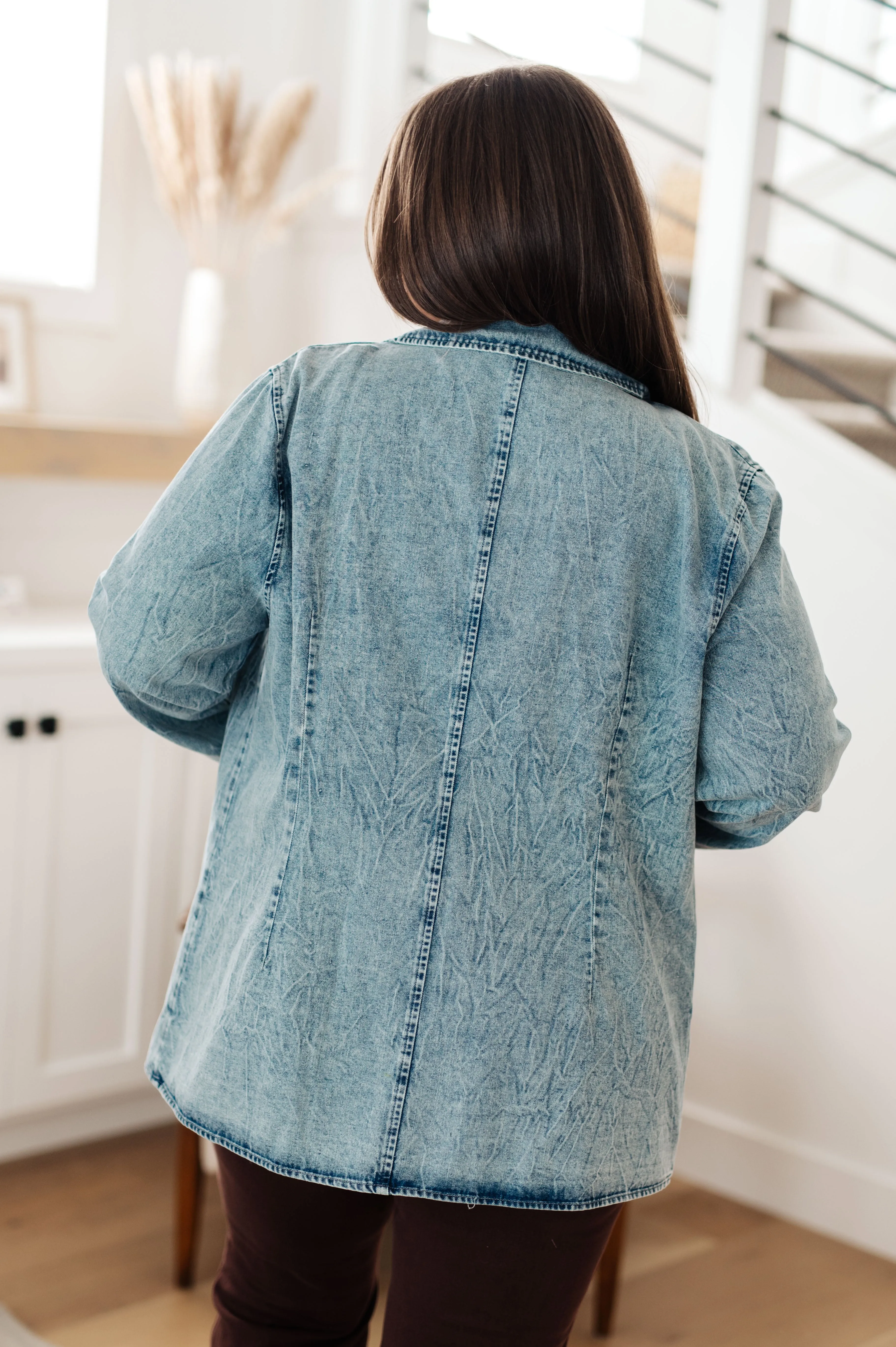 Hazel Blues® |  Business Brunch Denim Blazer
