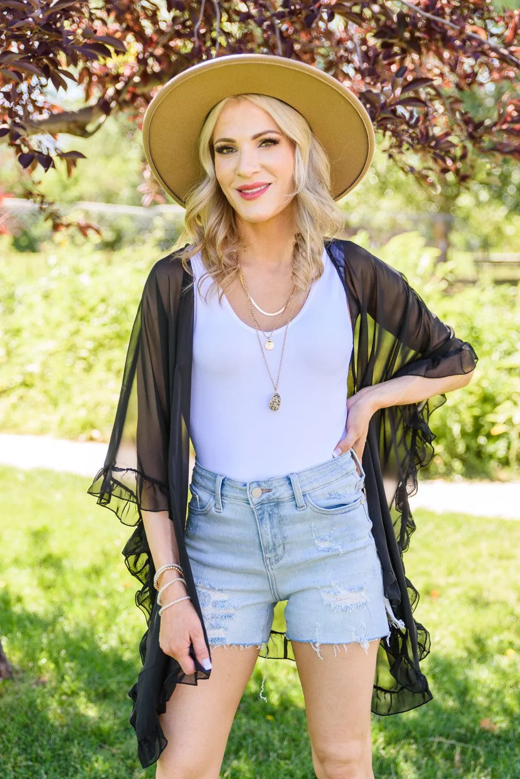 Hazel Blues® | Leave You Guessing Kimono