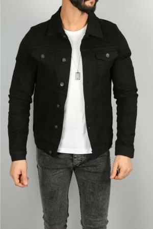 HB Mens Denim Jacket Stretchable Fine Lycra