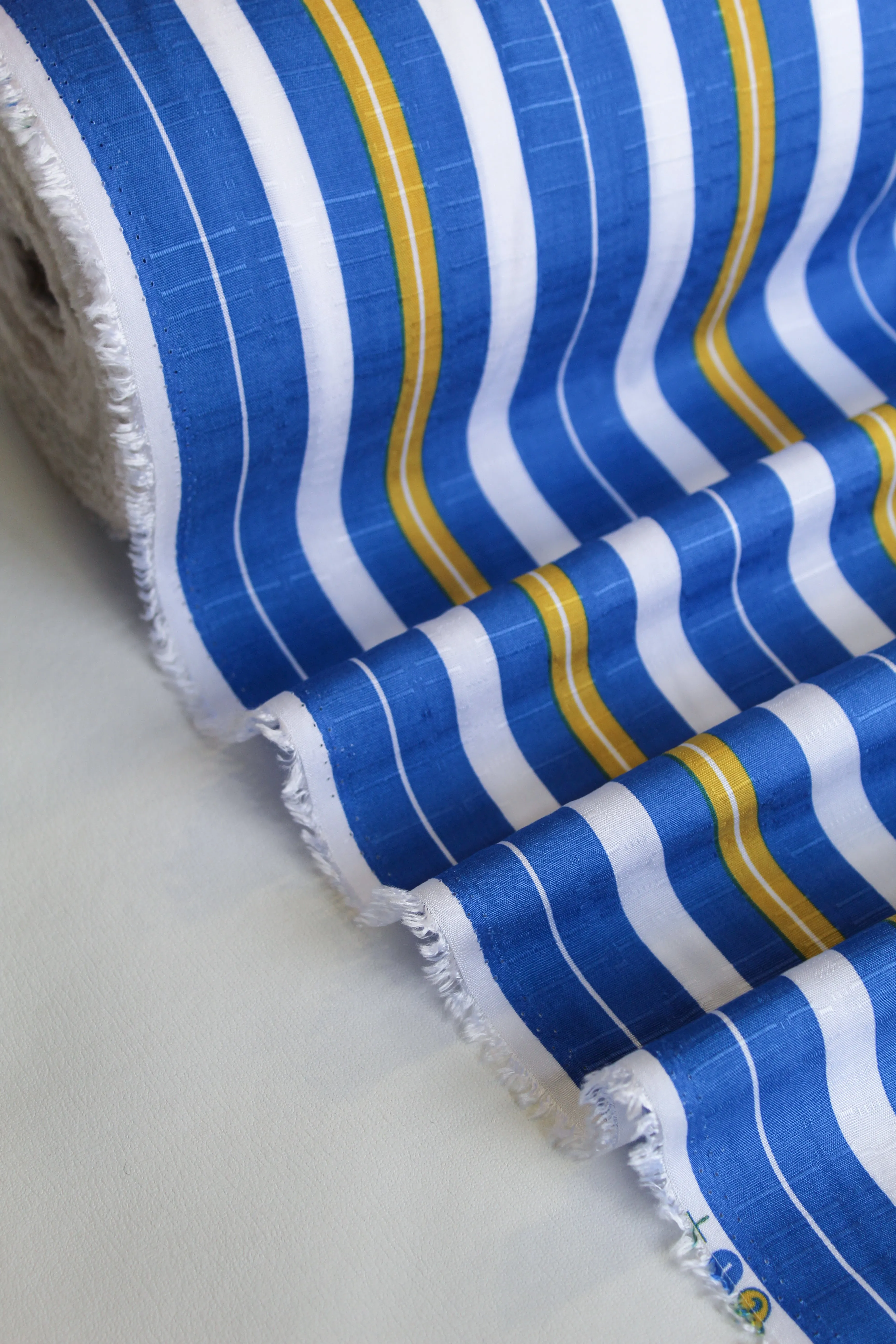 Henriette - Linen | Sapphire Blue (LAST CUT - 1.7M)