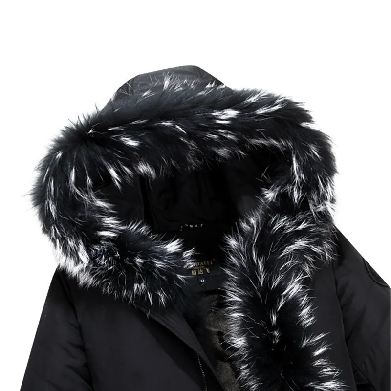 HOODED FUR PARKA