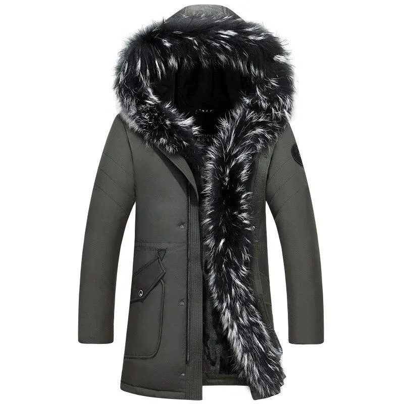 HOODED FUR PARKA