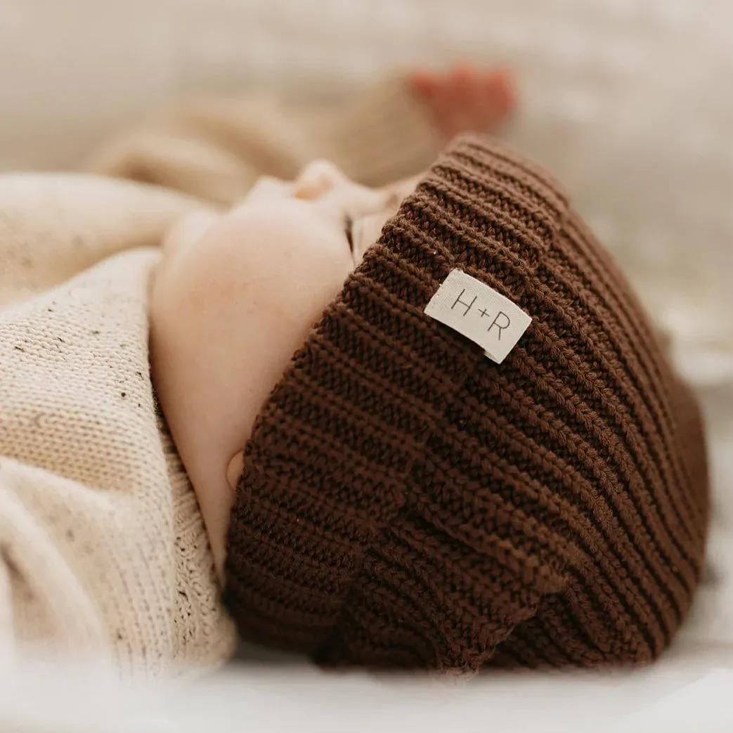 Hunter   Rose Cocoa Aspen Beanie