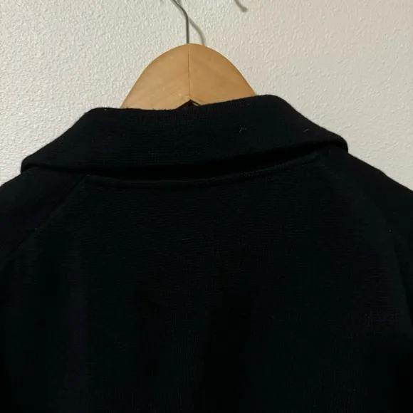 J Crew Merino Wool Open Front Sweater Blazer Black Longline-Small