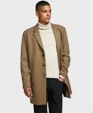 Jack Jones Moulder Wool Coat Beige