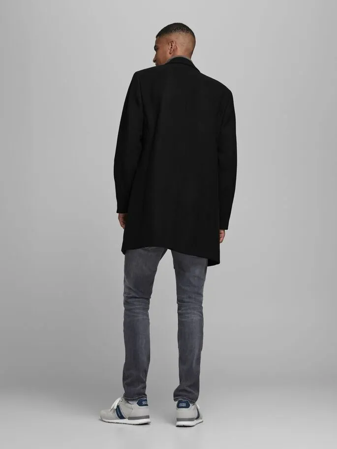 Jack Jones Moulder Wool Coat Black