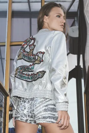 Jacket dragon silver