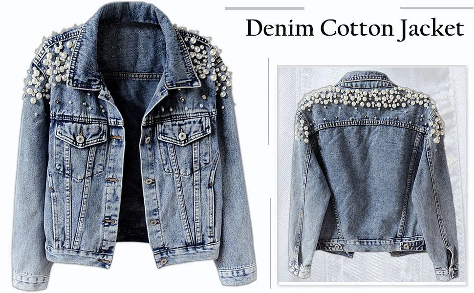 Jacket - Hand Lettered   Painted Pearl Denim