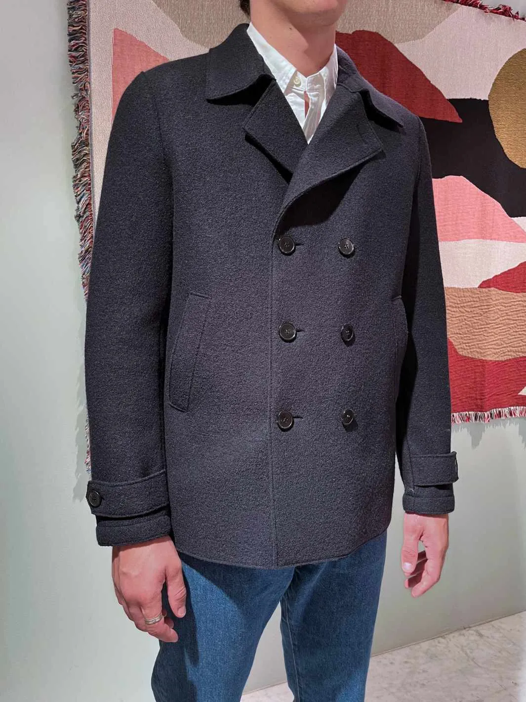Jakke | Peacoat Boiled Wool Navy