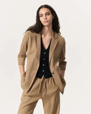 Jennie Linen-Blend Blazer