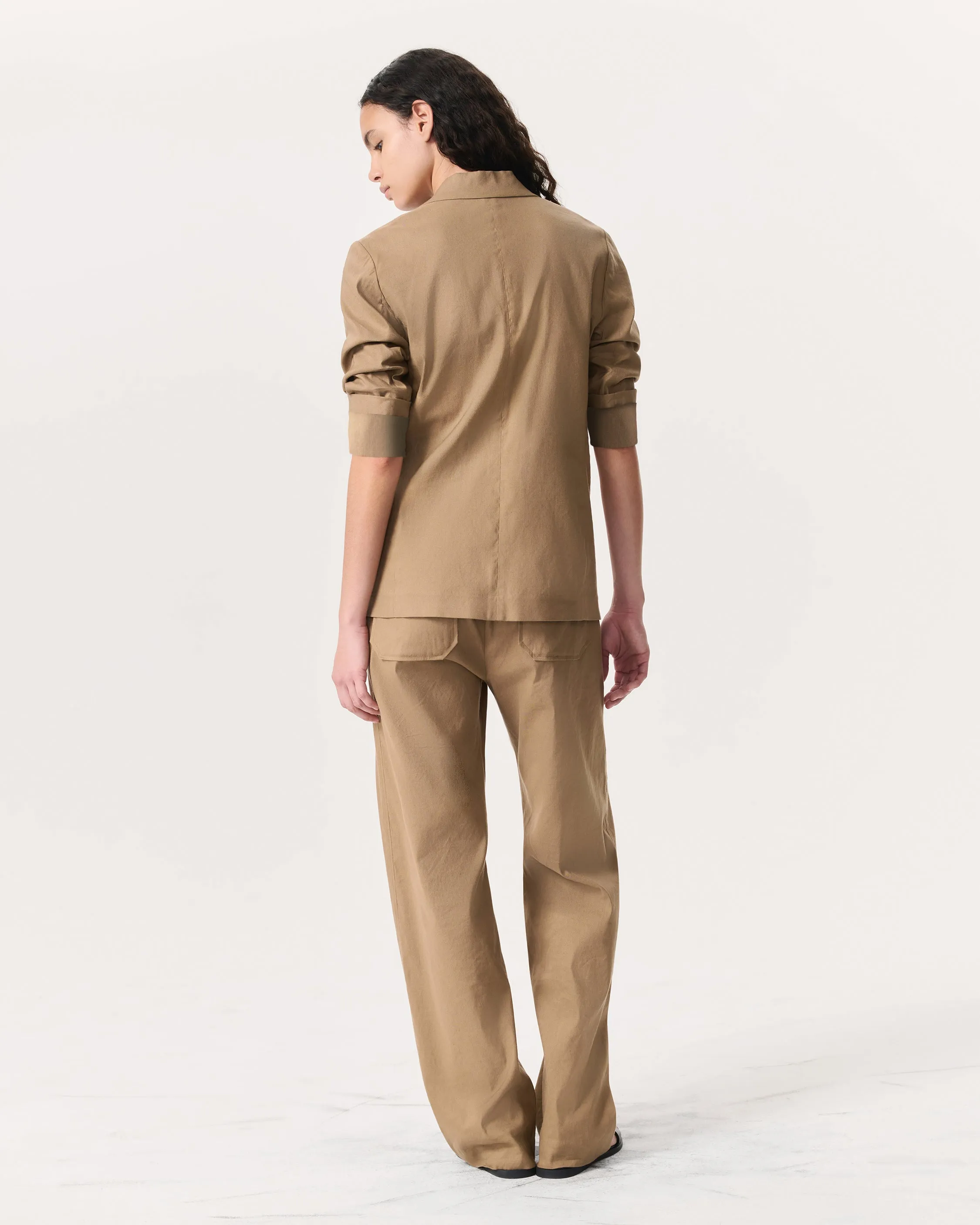 Jennie Linen-Blend Blazer