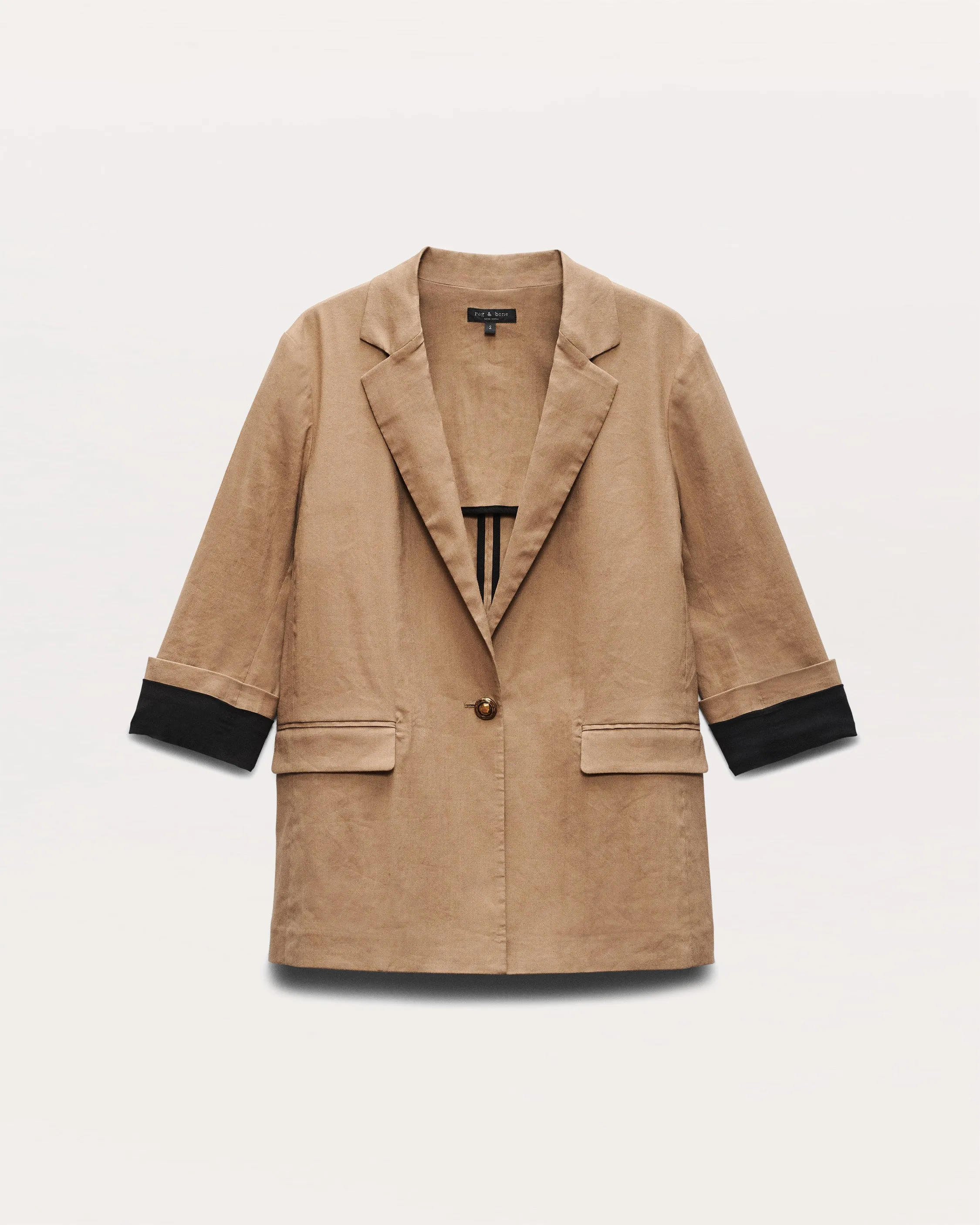 Jennie Linen-Blend Blazer