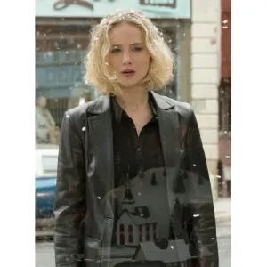 Jennifer Lawrence Joy Leather Blazer