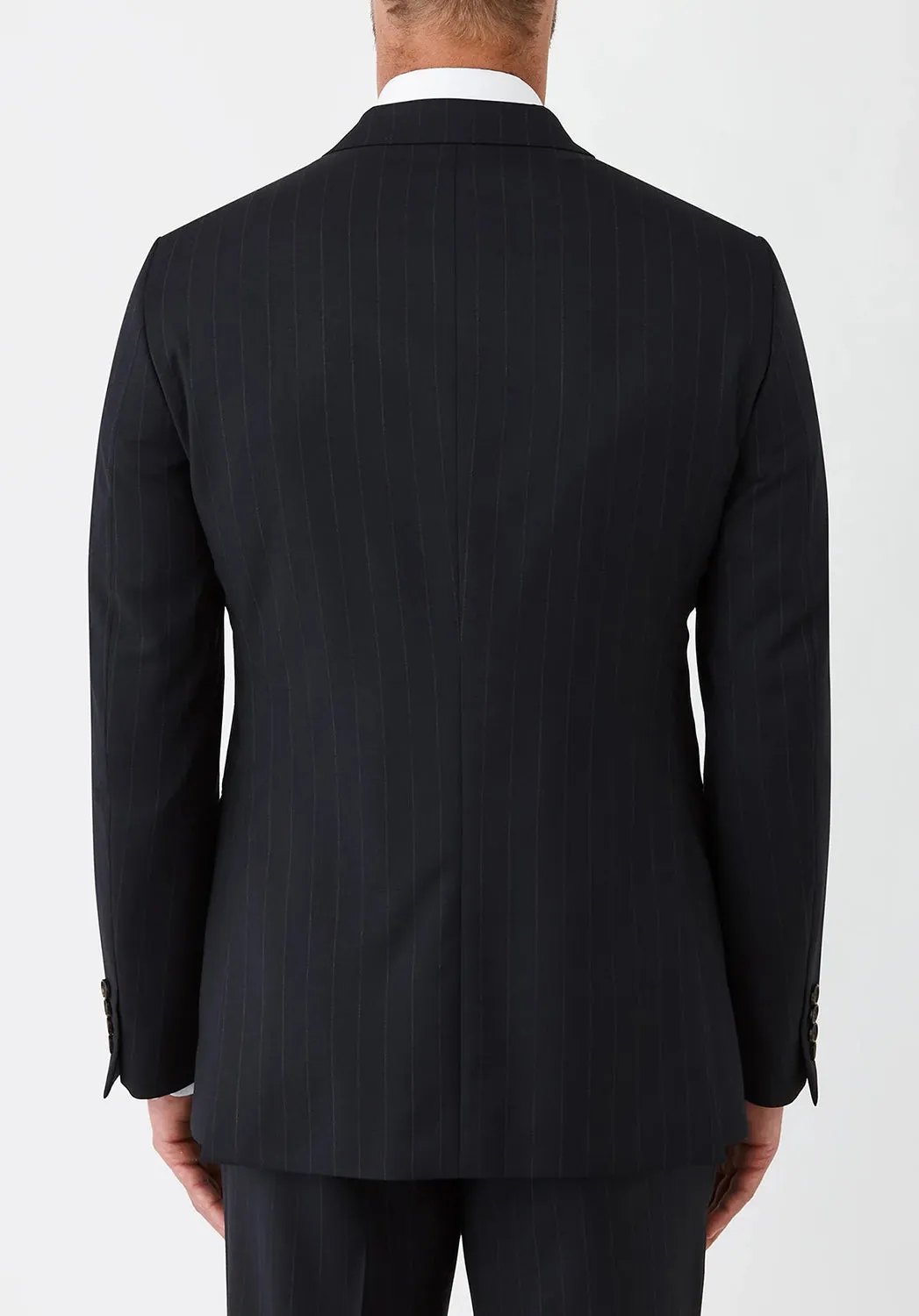JOE BLACK CONVOY CHALK STRIPE AUST MERINO SUIT JACKET FJR807