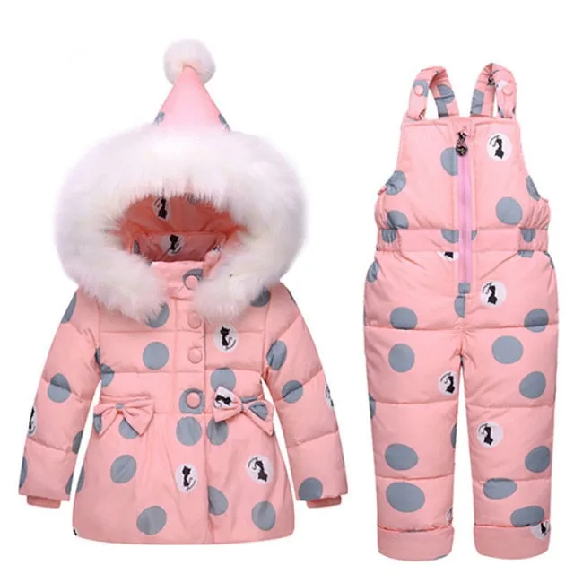 Jumpsuit made of natural fur