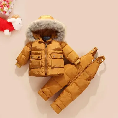 Jumpsuit made of natural fur