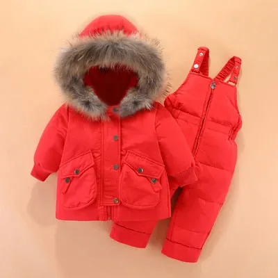 Jumpsuit made of natural fur