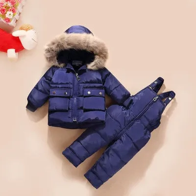 Jumpsuit made of natural fur