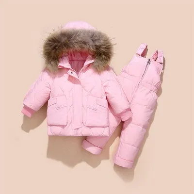 Jumpsuit made of natural fur