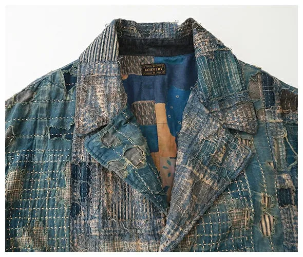 Kapital BORO CAVALIER Coat - INDIGO - (K2412LJ155)