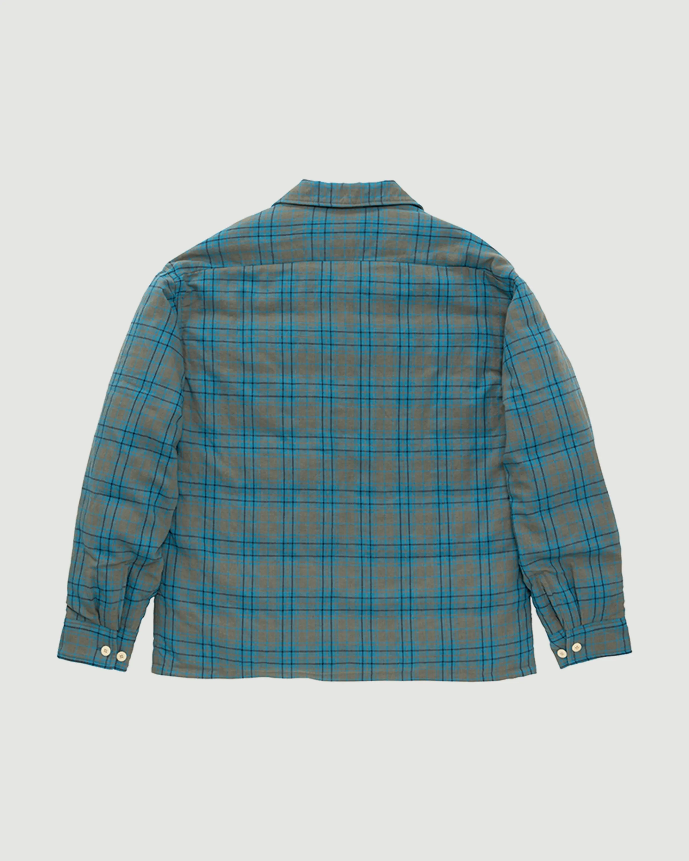 Keesey Check Down Jacket Blue