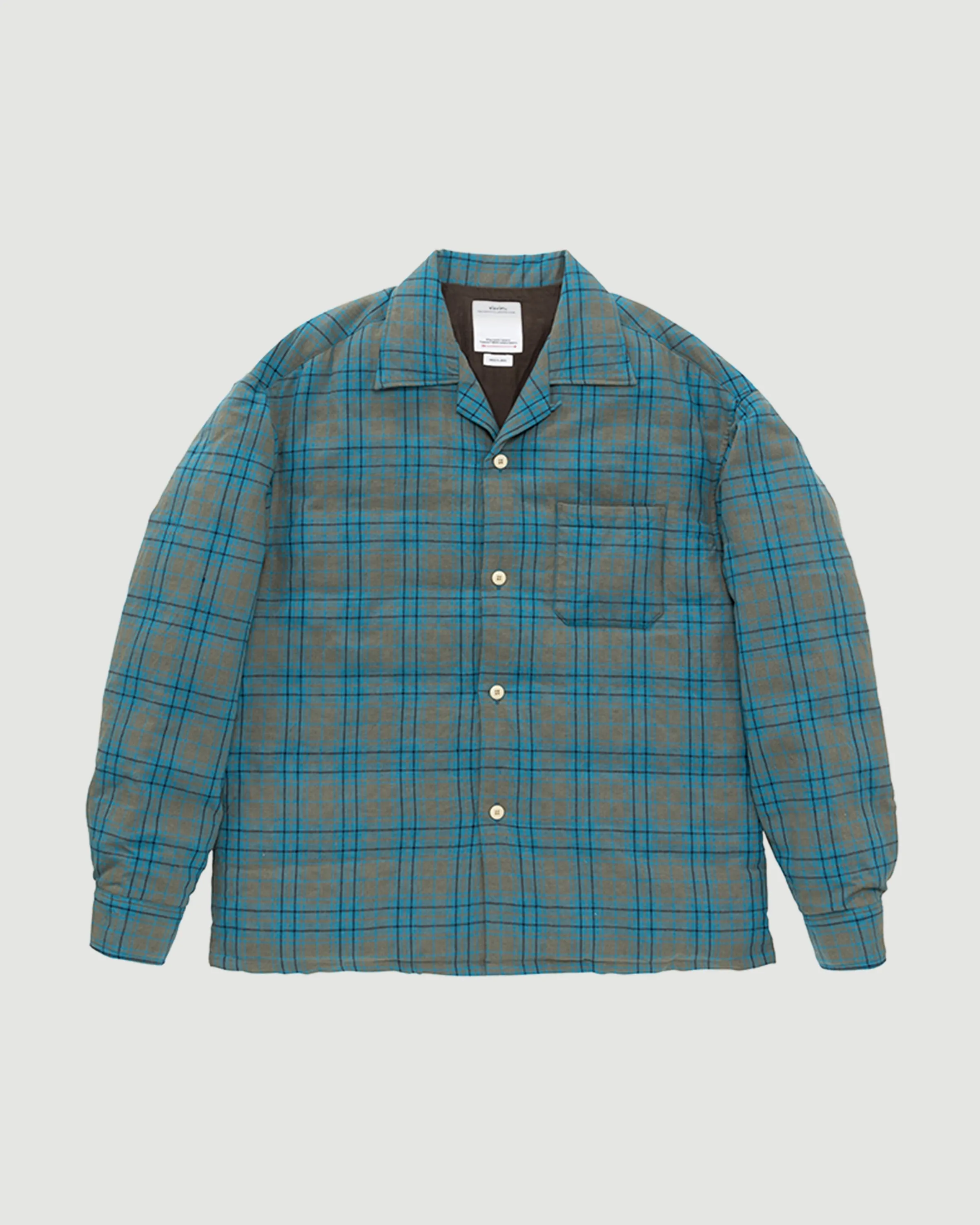 Keesey Check Down Jacket Blue