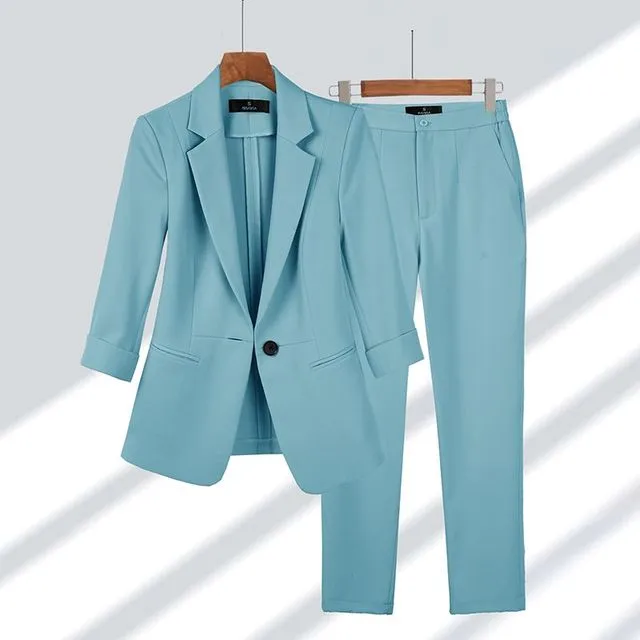 Kennedy | Women Formal Chic Blazer And Pants Sets | Two Piece