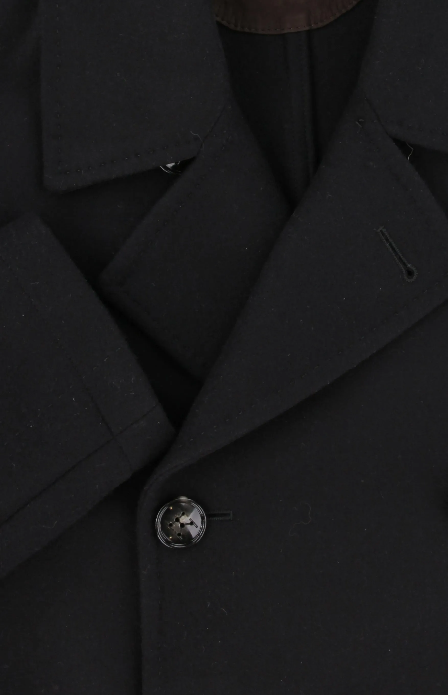 Kiton Black Peacoat