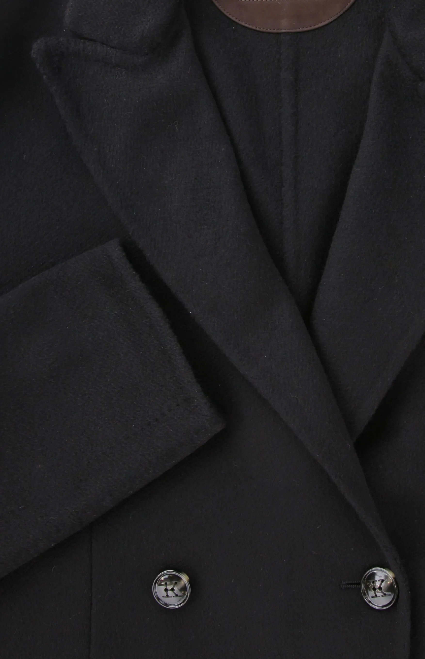 Kiton Black Peacoat