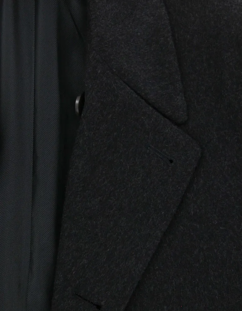 Kiton Charcoal Gray Peacoat
