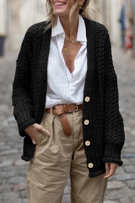 Knitted oversize cardigan