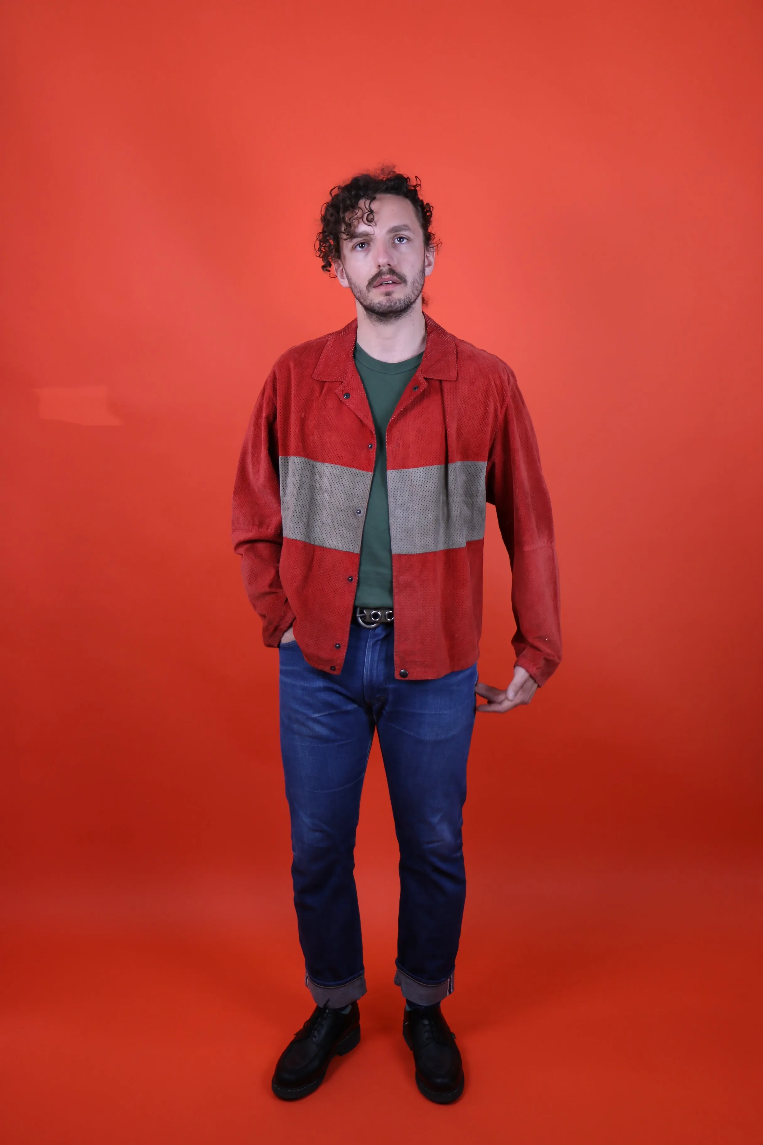 La Matta leather striped jacket