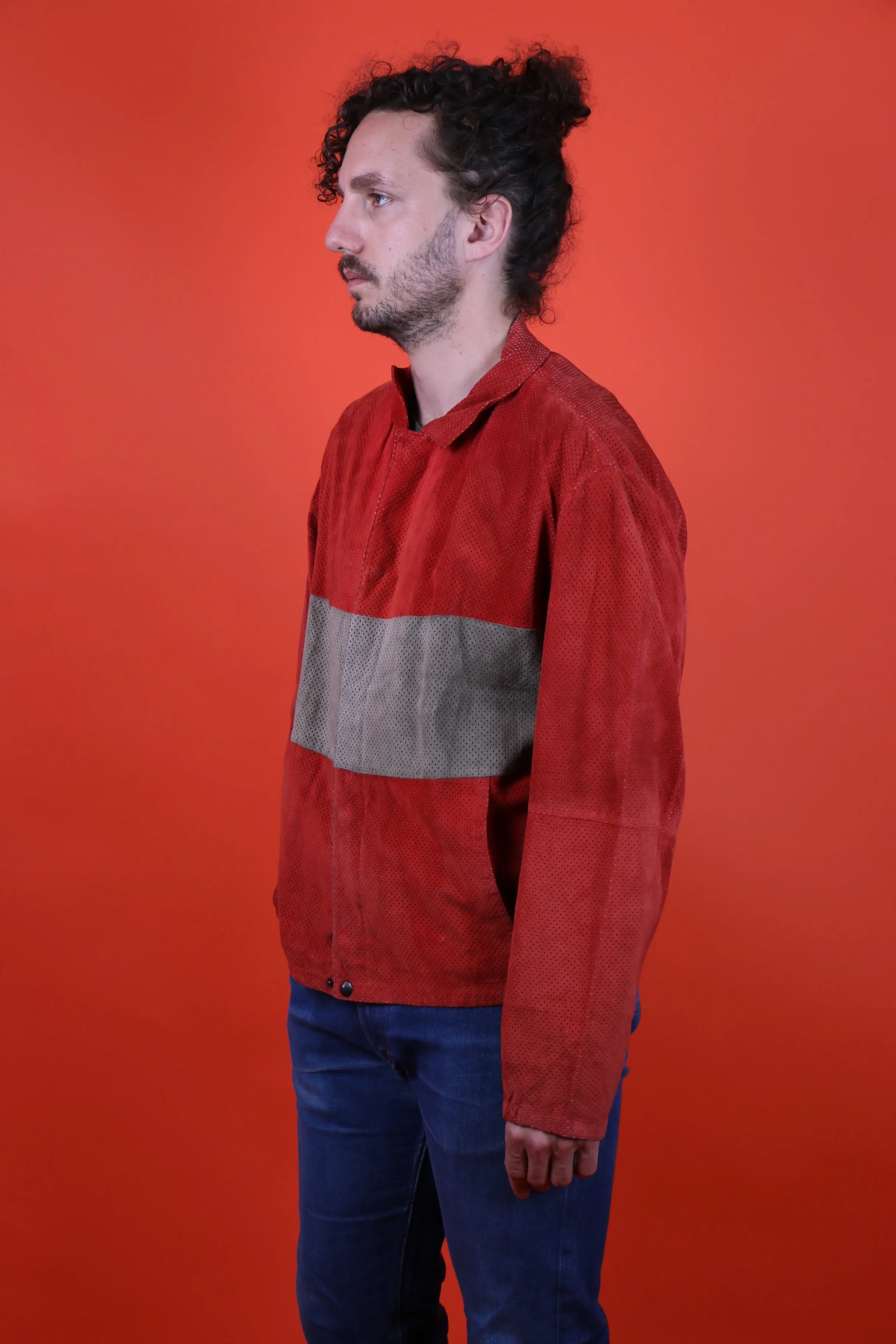 La Matta leather striped jacket
