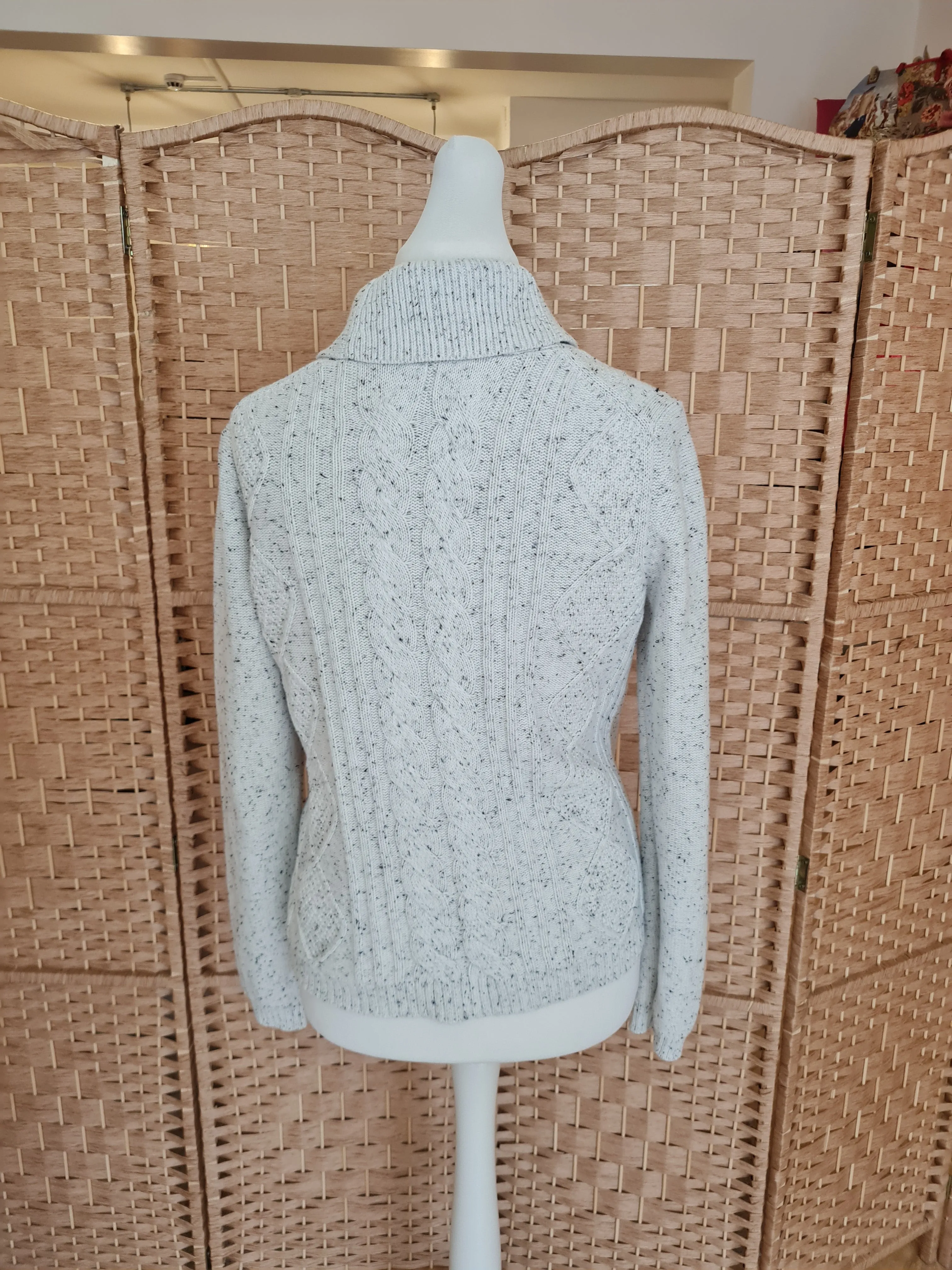 Lands End chunky cardigan M