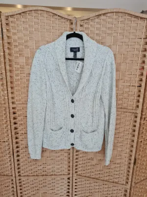 Lands End chunky cardigan M