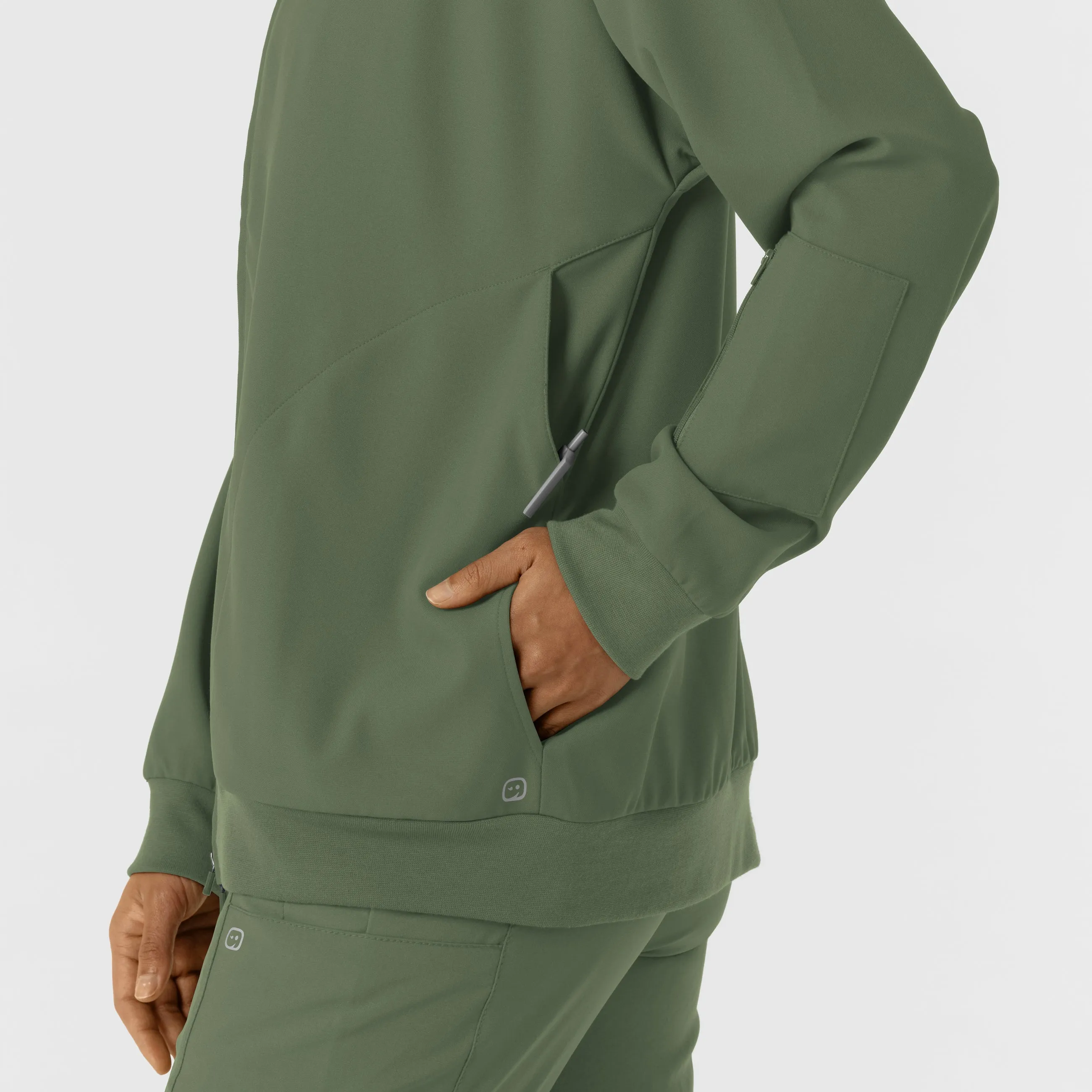 Layers 8066 Bomber Scrub Jacket Olive