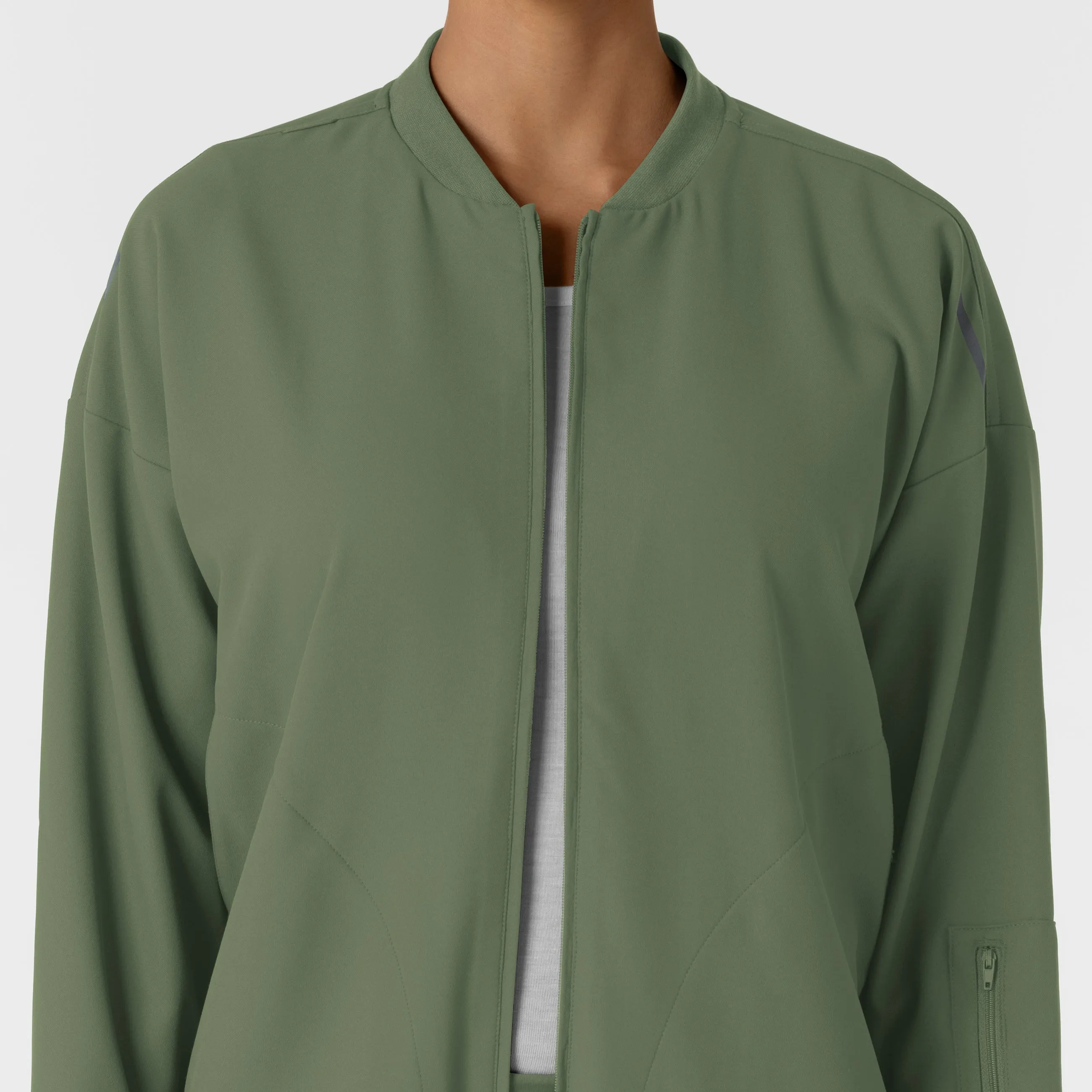 Layers 8066 Bomber Scrub Jacket Olive