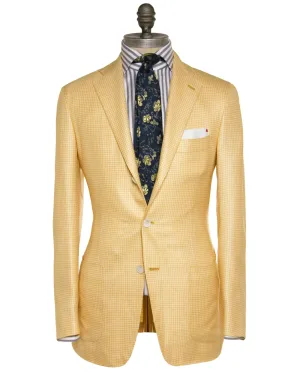 Lemon and White Mini Houndstooth Sportcoat