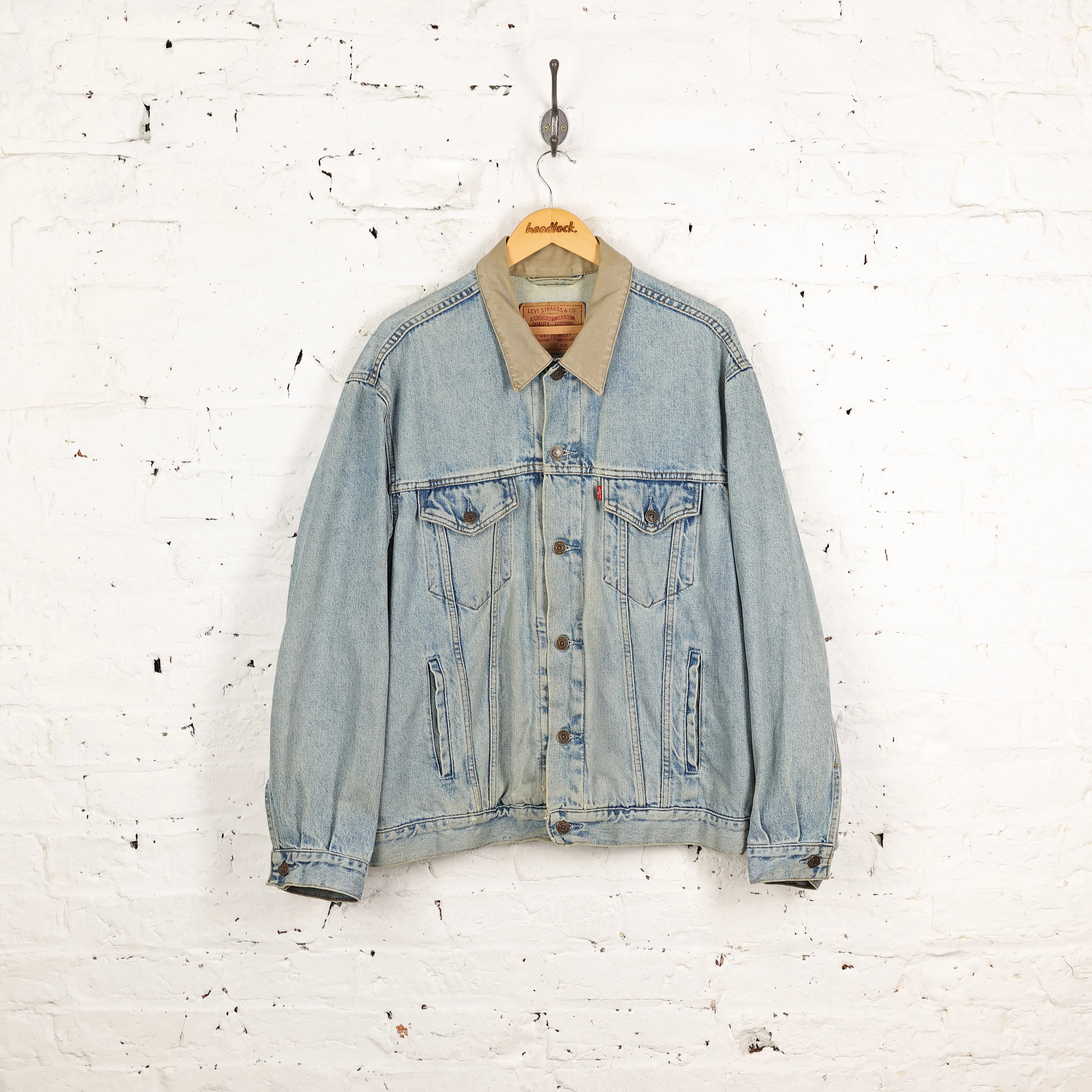 Levi's Cord Collar Denim Jacket - Blue - XL